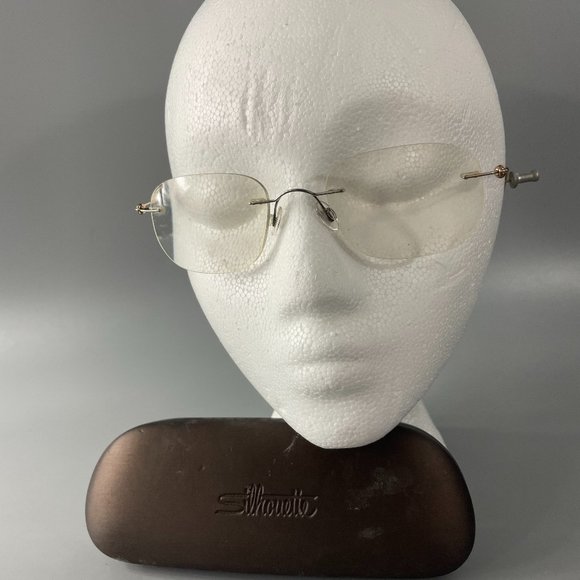 SILHOUETTE Other - SILHOUETTE 7436 20 6067 Titanium Gold Rimless EYEGLASSES FRAMES